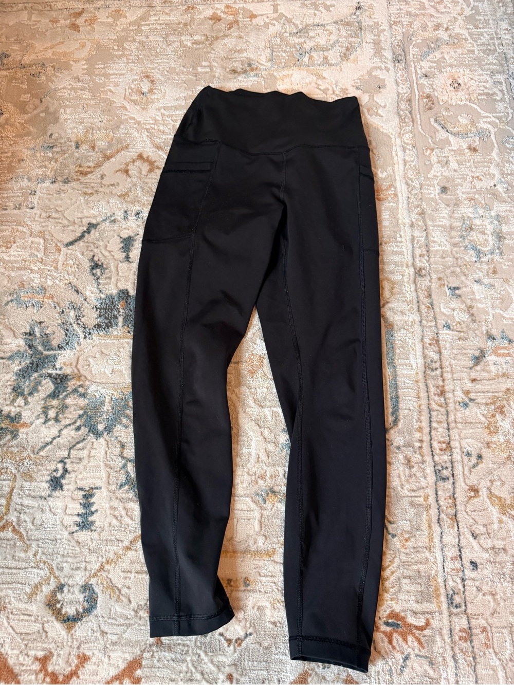 90 Degree By Reflex Black High-Waist Leggings with Side Pockets